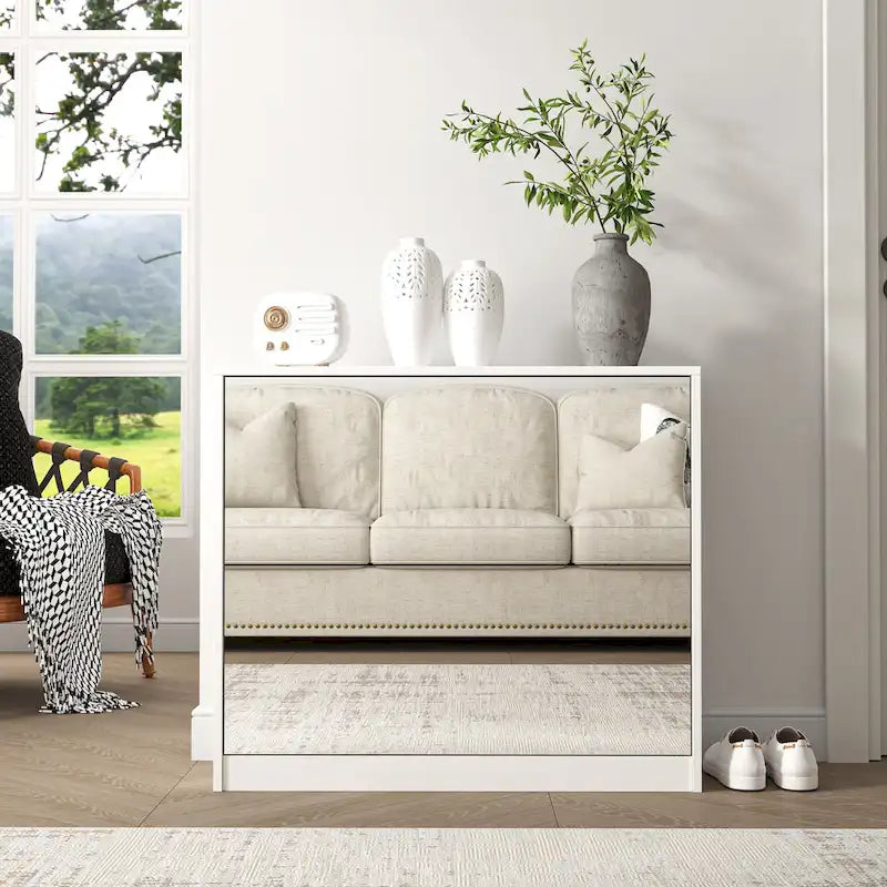 6-Tier Flip Door Shoe Storage Cabinet for Entryway and Bedroom