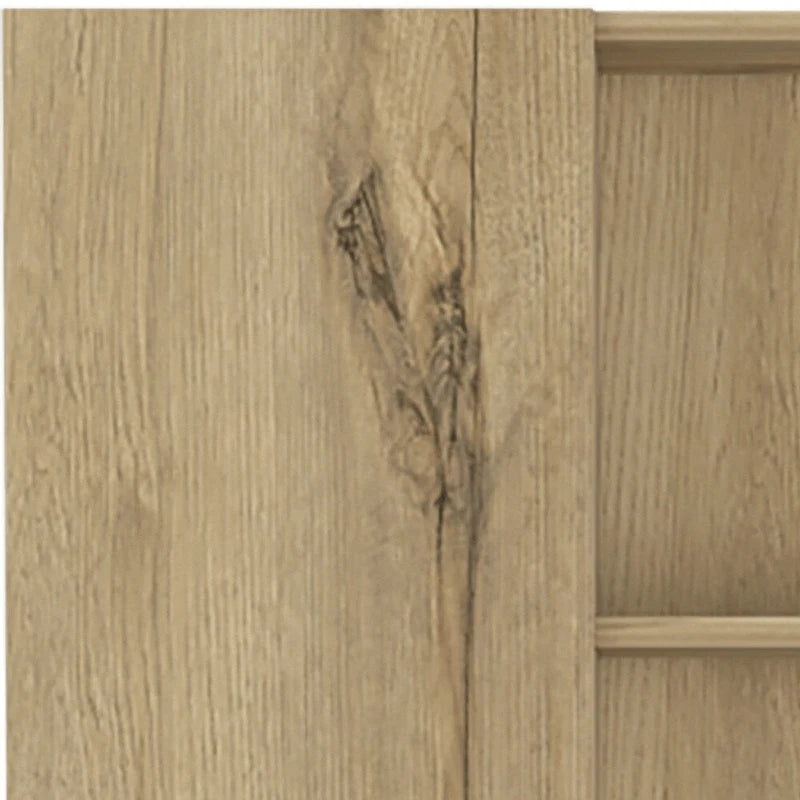 Mobile dispensa contenitore in legno di quercia da 62 pollici - 20.1" L x 62.2" A x 8.5" P
