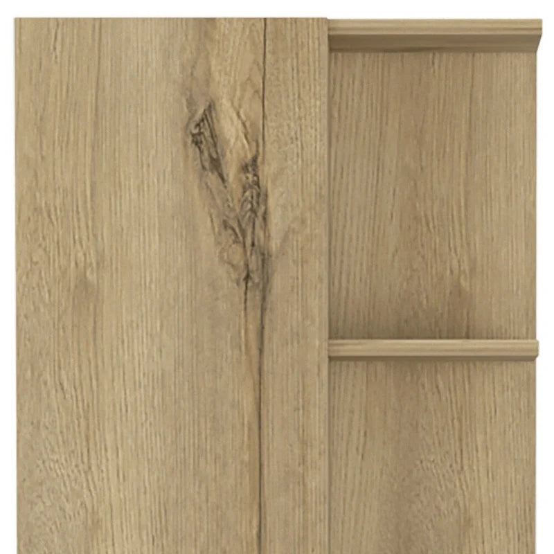 Mobile dispensa contenitore in legno di quercia da 62 pollici - 20.1" L x 62.2" A x 8.5" P