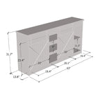 Credenza moderna contenitore da 63"