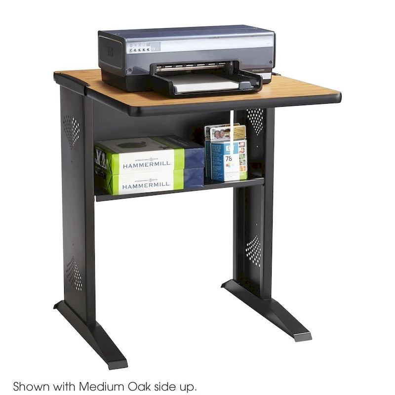 Reversible Top Computer and Printer Stand