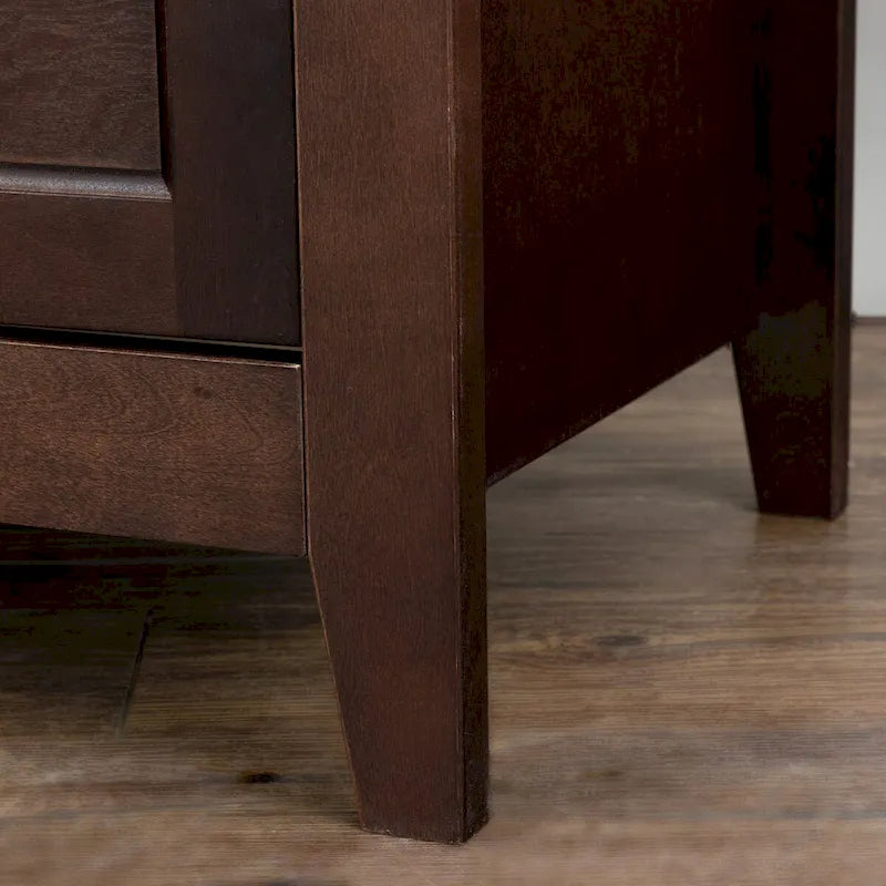 6-Drawer Storage Cabinet with Solid Wood and MDF Construction