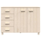 Credenza in legno massello di pino con cassetti e ante - 44.5 x 15.7 x 31.5"