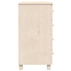 Credenza in legno massello di pino con cassetti e ante - 44.5 x 15.7 x 31.5"