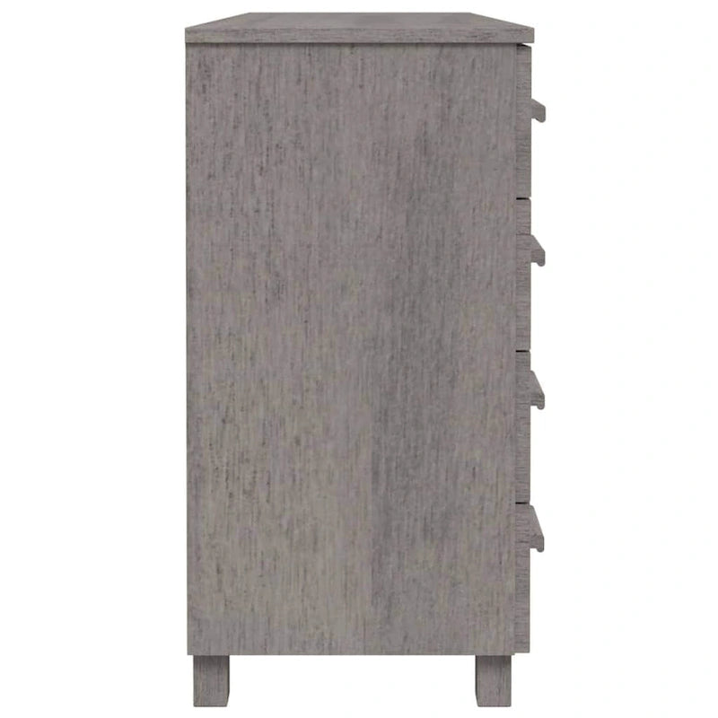 Credenza in legno massello di pino con cassetti e ante - 44.5 x 15.7 x 31.5"