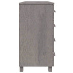 Credenza in legno massello di pino con cassetti e ante - 44.5 x 15.7 x 31.5"