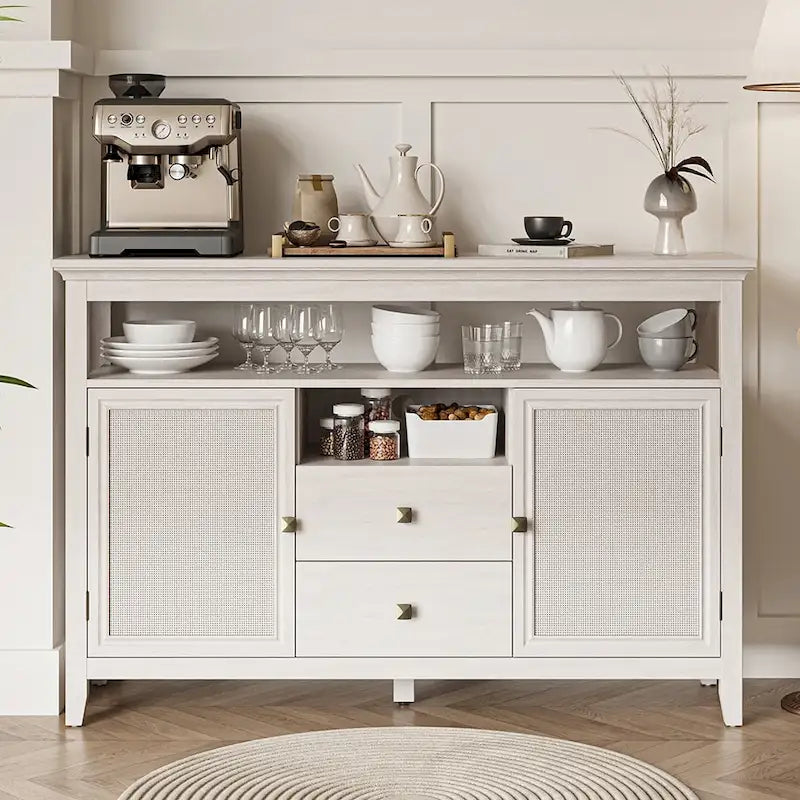 52.8" Rattan Sideboard Cabinet