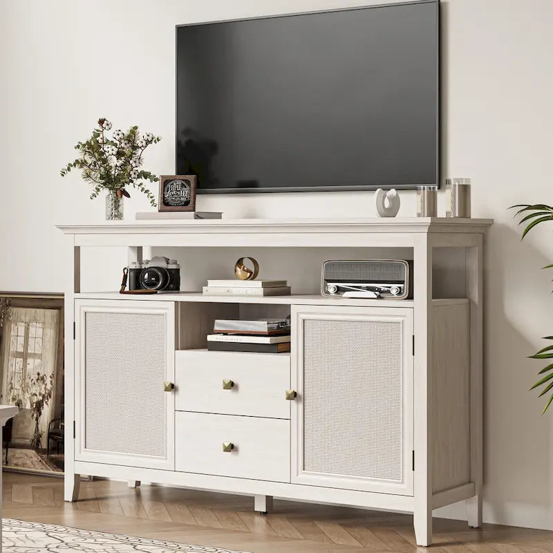 52.8" Rattan Sideboard Cabinet
