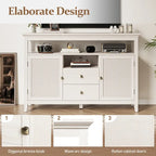 52.8" Rattan Sideboard Cabinet