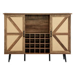 Freestanding Wine Rack Sideboard Cabinet with Storage