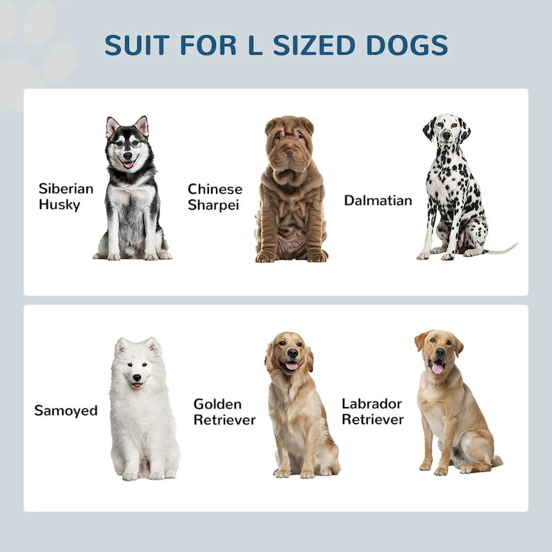 Station d'alimentation pour chien avec tiroir de rangement et 2 bols surélevés en acier inoxydable pour grands chiens