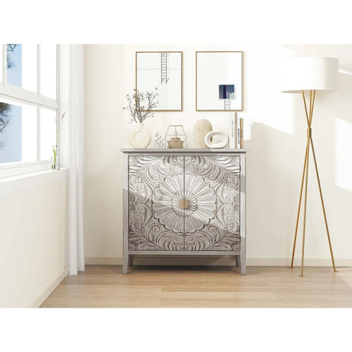 2-Door Storage Cabinet for Bedroom, Living Room & Study