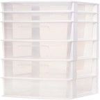Organizer contenitore in plastica con 6 cassetti