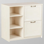 Antique White 2-Door File Cabinet