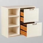 Antique White 2-Door File Cabinet
