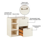 Antique White 2-Door File Cabinet