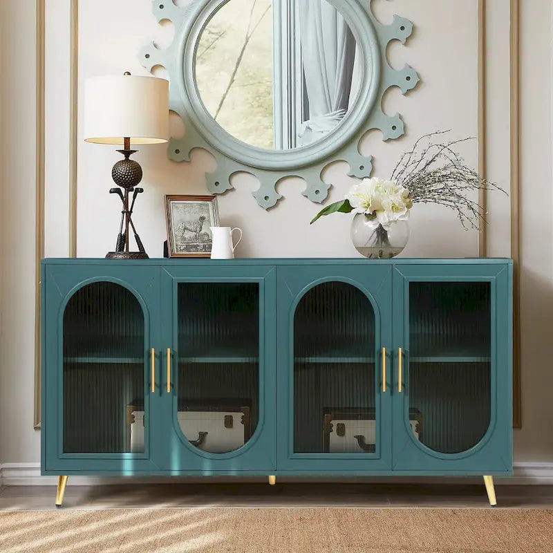 Storage Sideboard with Glass Doors