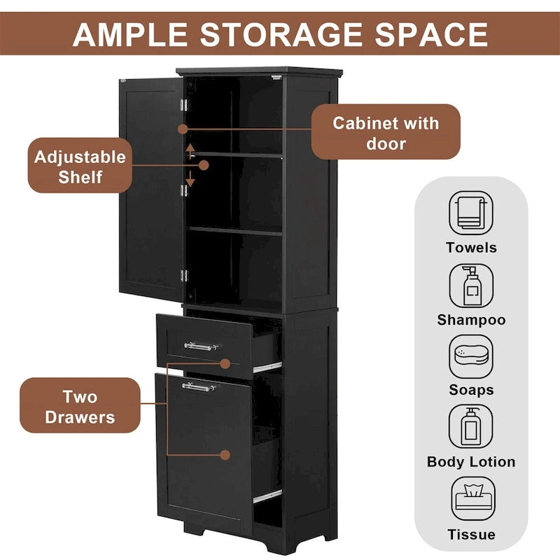 Tall Bathroom Storage Cabinet