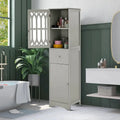 Wooden Bathroom Storage Cabinet with Acrylic Door Panel