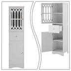 Wooden Bathroom Storage Cabinet with Acrylic Door Panel