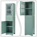 Wooden Bathroom Storage Cabinet with Acrylic Door Panel