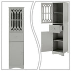 Wooden Bathroom Storage Cabinet with Acrylic Door Panel