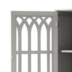 Wooden Bathroom Storage Cabinet with Acrylic Door Panel
