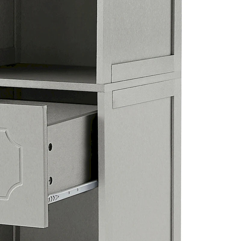 Wooden Bathroom Storage Cabinet with Acrylic Door Panel