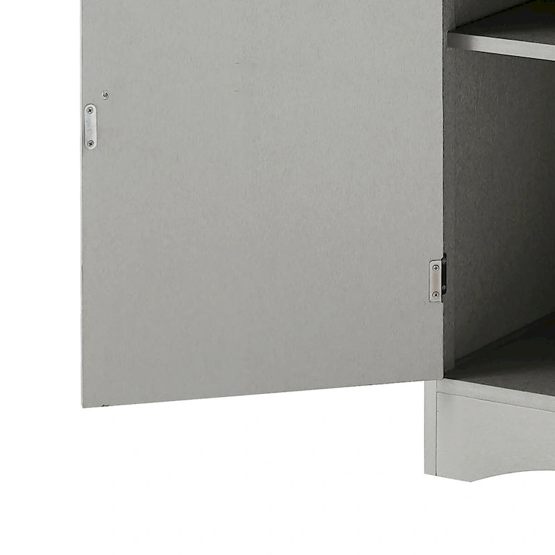 Wooden Bathroom Storage Cabinet with Acrylic Door Panel
