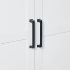 Tall Bathroom Storage Cabinet with Two Doors and One Drawer – Adjustable Shelves, White