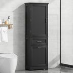 Storage Cabinet with Drawers and Adjustable Shelf