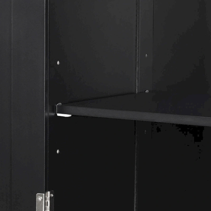 Tall Bathroom Storage Cabinet with Drawers and Adjustable Shelf