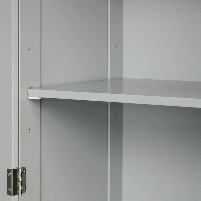 Tall Bathroom Storage Cabinet with Drawers and Adjustable Shelf