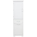 Tall Bathroom Storage Cabinet with Drawers and Adjustable Shelf