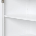 Tall Bathroom Storage Cabinet with Drawers and Adjustable Shelf