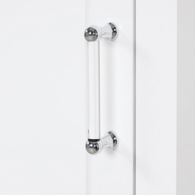 Tall Bathroom Storage Cabinet with Drawers and Adjustable Shelf