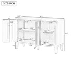 Modern MDF Storage Cabinet with Round Handle Doors