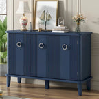 Modern MDF Storage Cabinet with Round Handle Doors