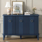 Modern MDF Storage Cabinet with Round Handle Doors