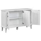 Modern MDF Storage Cabinet with Round Handle Doors