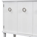 Modern MDF Storage Cabinet with Round Handle Doors