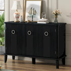 Modern MDF Storage Cabinet with Round Handle Doors