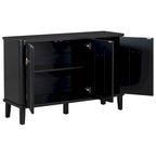 Modern MDF Storage Cabinet with Round Handle Doors