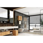 Wall-Mounted Bamboo Bathroom Storage Cabinet