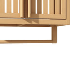 Wall-Mounted Bamboo Bathroom Storage Cabinet